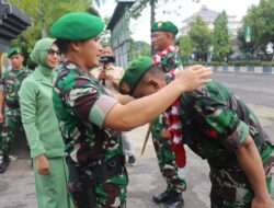 Dandim 0802 Ponorogo Sambut Kedatangan Anggota Purna Tugas Satgas Apter