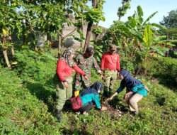 Gandeng Tim Saberling, Babinsa Kelurahan Banjarsari Kerja Bakti Bersihkan Lingkungan