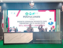 MTs Negeri 1 Lamongan Selenggarakan Penyuluhan Bahaya Gerakan Separatis dan Terorisme