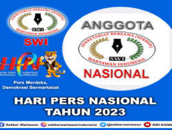 Humas DPP SWI Memberi Apresiasi Kepada Anggotanya Yang Mendapat Penghargaan di HPN 2023 Medan, Berharap Semua Anggota SWI Terus Berkarya