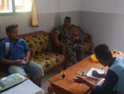 Melalui Komsos, Babinsa Koramil 0801/09 Ajak Masyarakat Ciptakan Keamanan Di Lingkungan