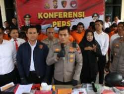 Polres Nganjuk Berhasil Ungkap Kasus Sepanjang Januari 2023, Puluhan Tersangka Diamankan