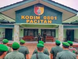 Lakukan Pengecekan Personil, Kodim 0801/Pacitan Menggelar Apel Luar Biasa
