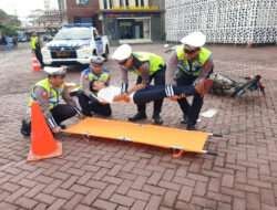 Polres Trenggalek Gelar Pelatihan TPTKP Lakalantas Sukseskan Operasi Keselamatan Semeru 2023