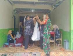 Bantu siapkan SDM sehat dan unggul, Babinsa Juron Dampingi kegiatan Posyandu