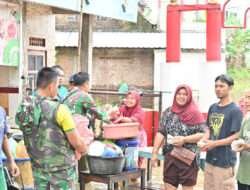 Kodim 0726/Sukoharjo Gelar Dapur Lapangan Bantu Korban Banjir