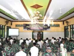 Anggota Kodim 0802/Ponorogo Ikuti Istighatsah Kubro Dalam Rangka Isra Miraj Nabi Muhammad SAW Tahun 2023