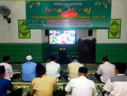 Kodim 0801/Pacitan Ikuti Istighosah Kubro Peringati Isra Mi’raj Nabi Muhammad SAW 1444 H