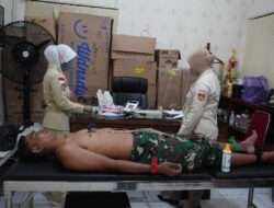 Pemeriksaan EKG Prajurit dan PNS Kodim 0731/Kulon Progo