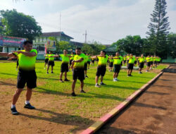 Jaga Kondisi Badan Tetap Prima, Kodim 0801/Pacitan Melaksanakan Senam SKJ 88 Dan Lari Pagi