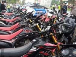 Polres Tulungagung Respon Cepat Keluhan Warga di Jumat Curhat, Puluhan Motor Knalpot Brong Berhasil Diamankan