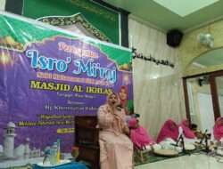 Warga Tengger Rejo Mulyo Kandangan Memperingati Isro Mi’roj di Masjid Al Ikhlas