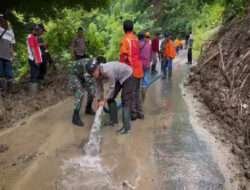 Polres Jember Terjunkan Tim Bersihkan Material Longsor di Silo