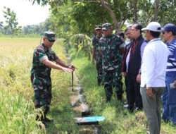 Dandim 0805/Ngawi Dampingi Danrem 081 Tinjau Lokasi Lahan Obyek Persiapan Kunjungan Kerja Presiden RI di Wilayah Ngawi