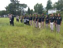 Babinsa Ngrambe dan Anggota Polsek Mengamankan Kegiatan Tes Kenaikan Sabuk PSHT