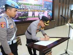 Kapolres Gresik Pimpin Sertijab Kapolsek Wringinanom Gresik