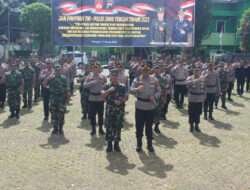 Merawat Sinergitas Dan Soliditas, TNI-Polri Di Wonogiri Gelar Apel Bersama