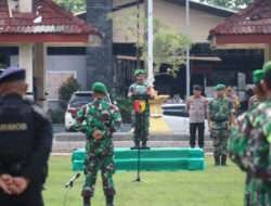 Kodim Ngawi Laksanakan Apel Gelar Pasukan Pam VVIP Dalam Rangka Kunker Presiden RI Di Wilayah Kabupaten Ngawi