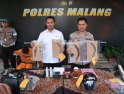 Polres Malang Berhasil Menangkap Pelaku Curas di Dua TKP Yang Sempat Viral di Medsos