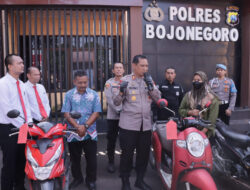 Polres Bojonegoro Ungkap Kasus Curanmor di 33 TKP, Tiga Tersangka Berhasil Diamankan