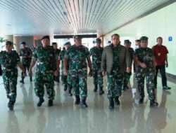 Penyambutan Kedatangan Irjen TNI di Bandara YIA Kulon Progo