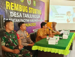 Cetak Generasi Muda Berkualitas, Babinsa Koramil 0801/01 Pacitan Hadiri Rembug Stunting