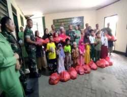 Kunjungan Kerja, Dandim Serahkan Bansos