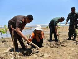 Dandim 0801/Pacitan Dampingi Bupati Pacitan Resmikan Permabel dan Pembibitan Mangrove