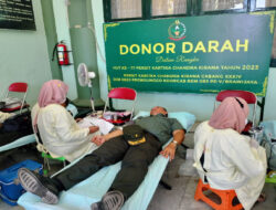 HUT Persit 77, Kodim Gelar Donor Darah