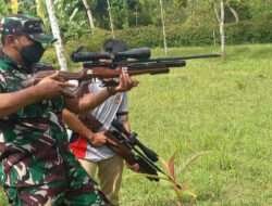 Cetak Generasi Muda Berbakat, Koramil 0801/10 Punung Latih Atlit Menembak