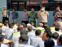Hari Bhakti Pemasyarakatan, Polresta Mojokerto Beri Pembinaan Keamanan Lapas Kelas II Mojokerto
