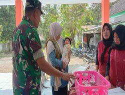 Berikan Rasa Aman, Koramil Tiris Dampingi Kegiatan Posyandu