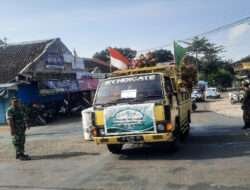 Sambut Bukan Suci Ramadhan, Personil Koramil dan Polsek Bukukerto Amankan Pawai Ta’aruf