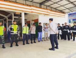 Jaga Kondusifitas Wilayah, Babinsa Koramil 0801/05 Nawangan Pengamanan Kenaikan Sabuk PSHT