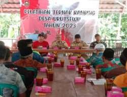 Dukung Ketahanan Pangan Peternakan, Babinsa Hadiri pelatihan Ternak Kambing