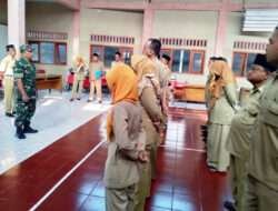 Babinsa Bendungan Ambil Apel Pagi Pamong Kalurahan