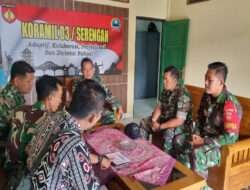 Jaga Kekompakan dan Jiwa Korsa Prajurit, Danramil Serengan Pimpin Apel Pagi