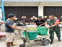 Kemanunggalan TNI dan Rakyat di Wujudkan dengan Kerja Bakti Babinsa dan Warganya