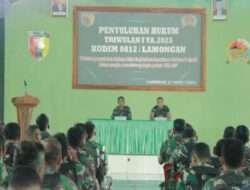 Kodim 0812/Lamongan Mengadakan Penyuluhan Hukum Tingkatkan Disiplin dan Taat Hukum
