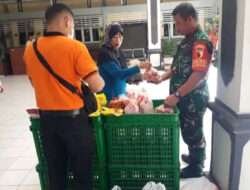 Babinsa Pantau Operasi Pasar Murah Bazar Ramadhan 1444 H