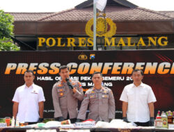 Polres Malang Berhasil Mengungkap 281 Kasus pada Operasi Pekat Semeru 2023