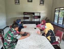 Jalin Keakraban, Babinsa Kemlayan Komsos Dengan Lurah dan ketua LPMK