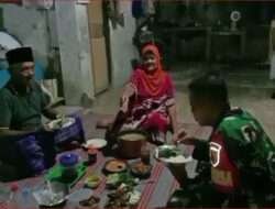 Buka Puasa Bersama Babinsa Kodim 0802/Ponorogo.Warga : Matur Nuwun Pak Babinsa