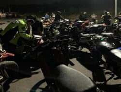 Polisi Amankan Ratusan Motor Diduga Untuk Balap Liar di Jalur JLS Tulungagung