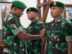 Danrem 074/Warastratama Terima Laporan Korps KP Perwira serta melantik KP Bintara dan Tamtama