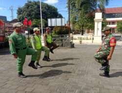 Tekankan Linmas, Babinsa Kratonan Berikan Penekanan Kedisiplinan