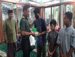 Bulan Penuh Berkah, Pasilogdim 0726/Sukoharjo bagikan Santunan dan Takjil kepada anak yatim Piatu