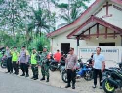 Peringatan Wafatnya Isa Almasih, Babinsa Koramil 0801/10 Punung Beri Rasa Aman Saat Ibadah