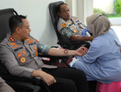 Baksos Ramadan, Polres Gresik Gelar Donor Darah