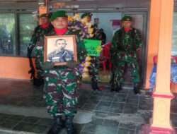 Serma (Purn) Sukadi Tutup Usia, Danramil 04/Nguntoronadi Pimpin Upacara Pemakaman Militer